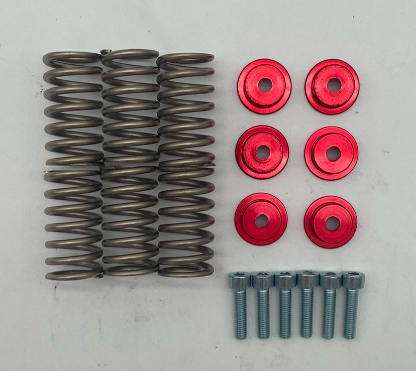 Clutch Springs and Retainers - New + Red retainers